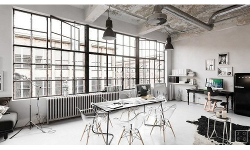 Workplace Interior Cinema4D and Corona Renderer 3D model