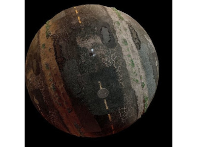 WORN ROAD TEXTURE PBR - SEAMLESS  Texture