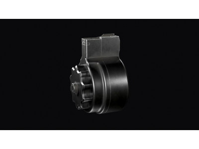 X FAL 50 Round Drum Magazine For FAL 308 Rifles Low-poly 3D model