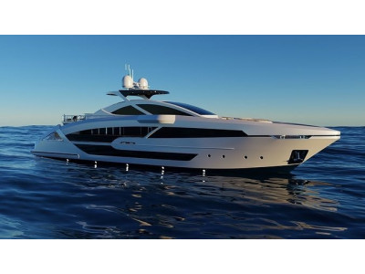 Yacht Low-poly 3D model