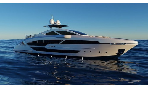 Yacht Low-poly 3D model